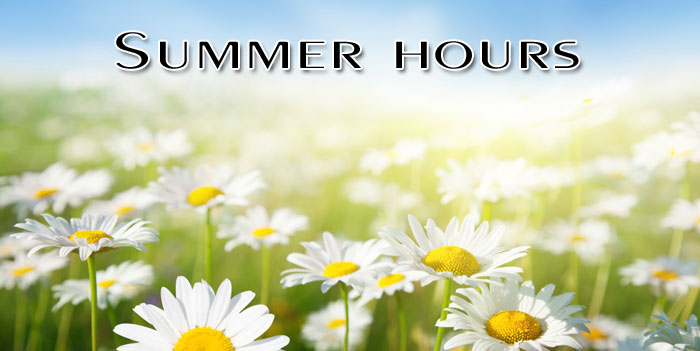 Summer hours