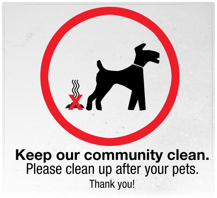 Please Pick up After Your Pets!